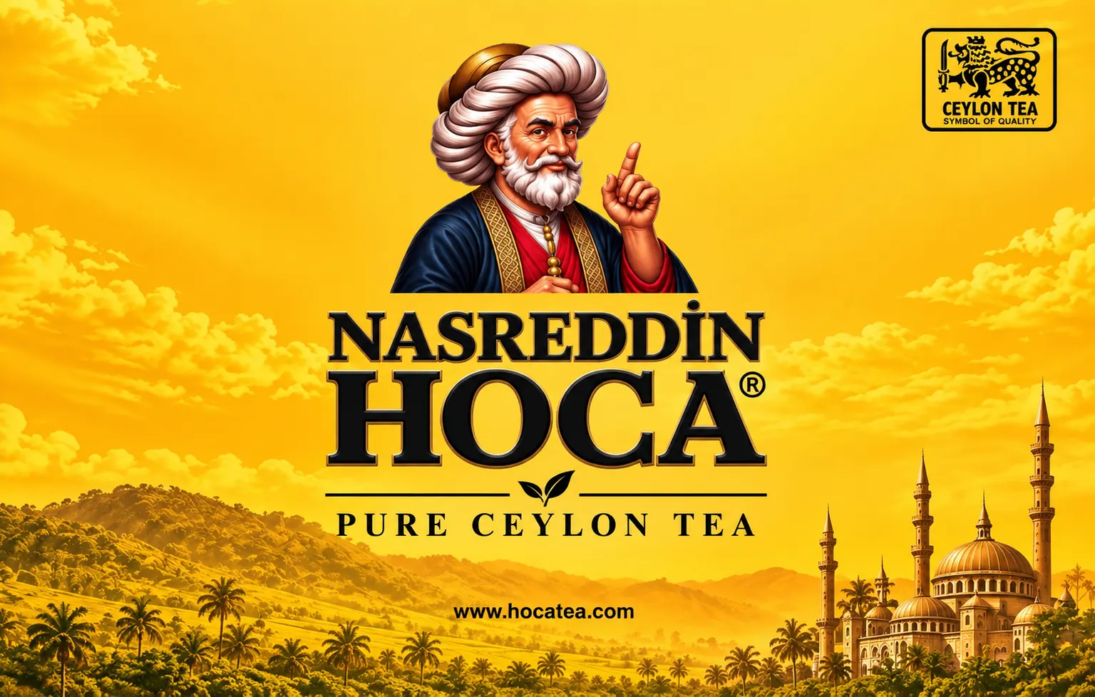 Nasreddin Hoca Pure Ceylon Tea — brand banner